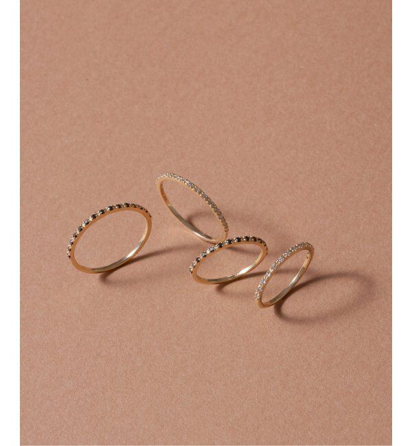 Lilas by Spick&Span「ダイヤハーフエタニティーピンキーリング K10」|リング|