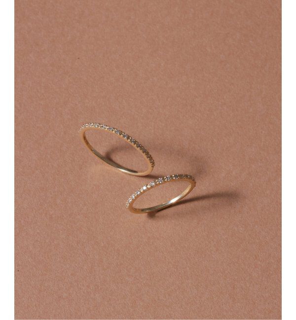 Lilas by Spick&Span「ダイヤハーフエタニティーピンキーリング K10」|リング|