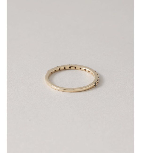 Lilas by Spick&Span「ブラックダイヤハーフエタニティーピンキーリング K10」|リング|