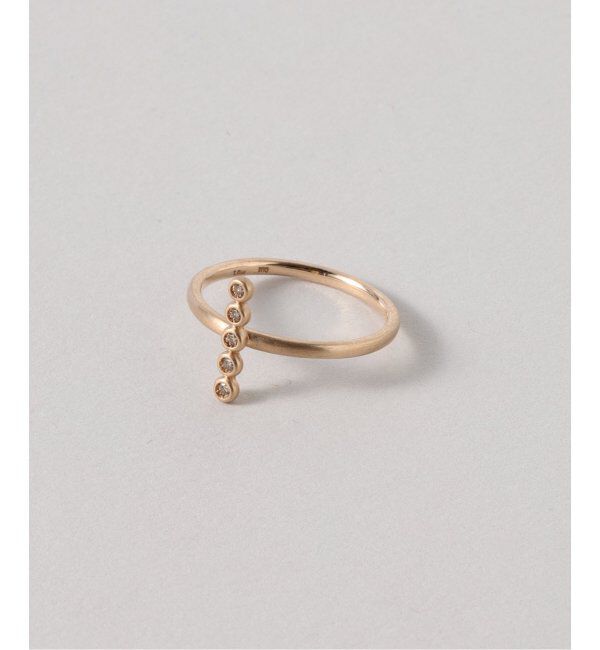 Lilas by Spick&Span「ブラウンダイヤクロスリング K10」|リング|