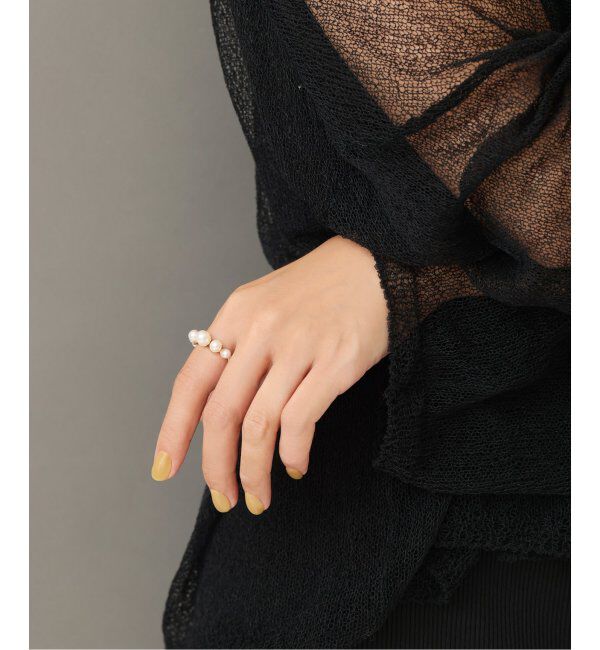 Lilas by Spick&Span「グラデーションパールリング K10」|リング|