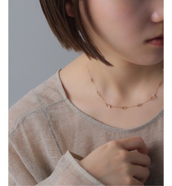 Lilas by Spick&Span「ミネラルパーツネックレス K10」|ネックレス|