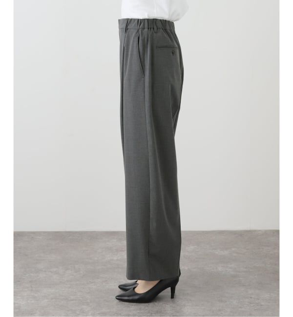 U by SPICK&SPAN「《追加2》2WAYトロタックイージーワイド」|スラックス|