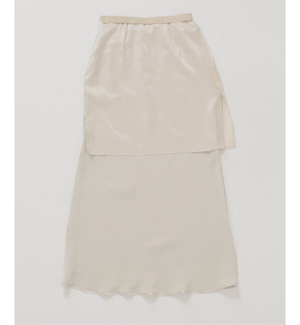 Spick and Span「《追加》サテンフレアスカート」|スカート|