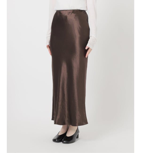 Spick and Span「《追加》サテンフレアスカート」|スカート|