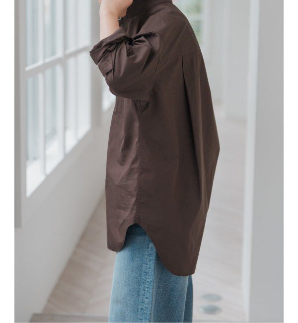 Spick and Span「《追加》50コットンオーバーシャツ」|シャツ・ブラウス|