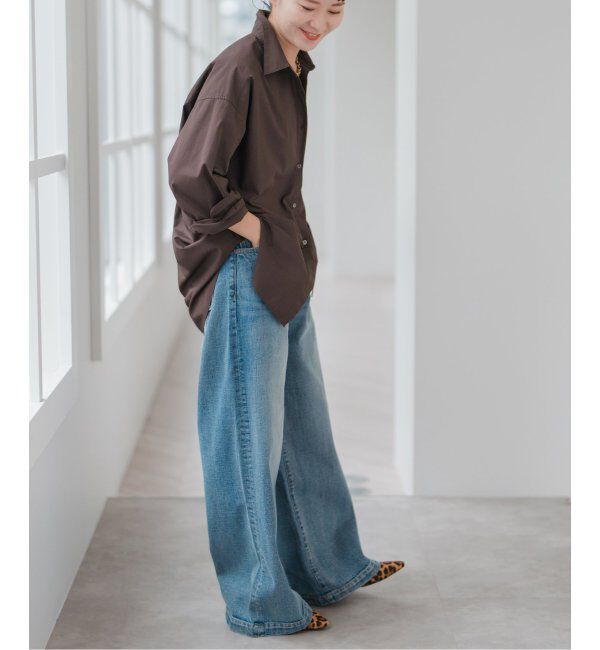 Spick and Span「《追加》50コットンオーバーシャツ」|シャツ・ブラウス|