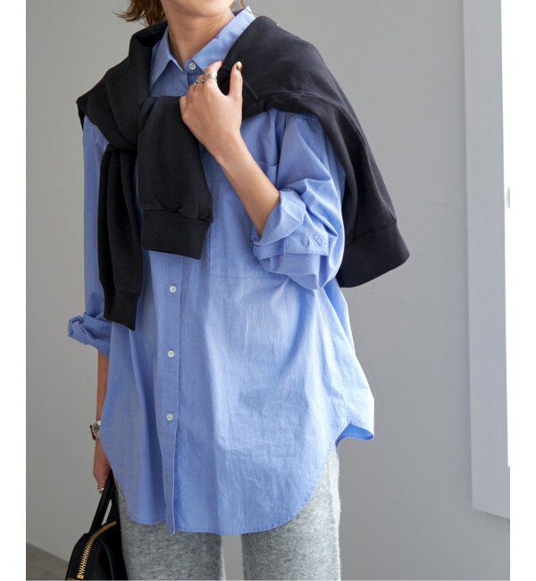 Spick and Span「《追加》50コットンオーバーシャツ」|シャツ・ブラウス|