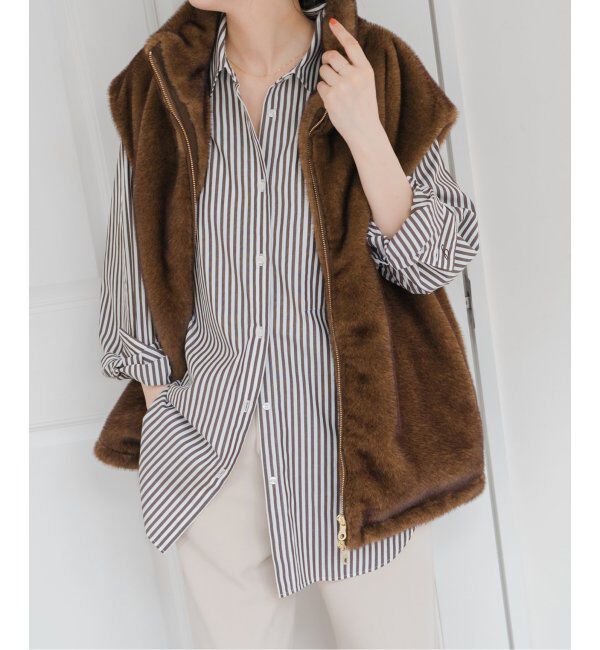 Spick and Span「《追加》50コットンオーバーシャツ」|シャツ・ブラウス|