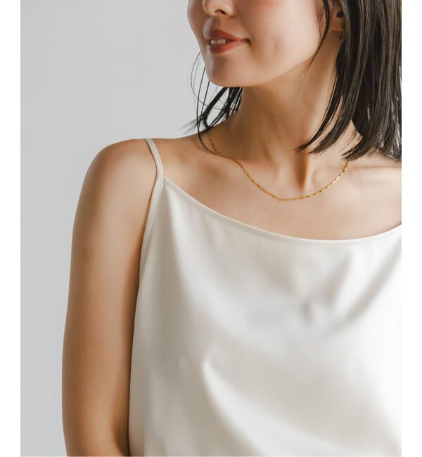NOBLE「【洗える】メルティサテン2WAYキャミ」|キャミソール|