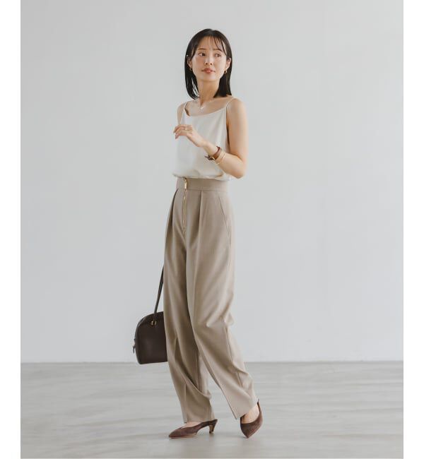 NOBLE「【洗える】メルティサテン2WAYキャミ」|キャミソール|