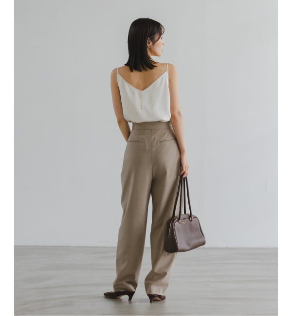 NOBLE「【洗える】メルティサテン2WAYキャミ」|キャミソール|