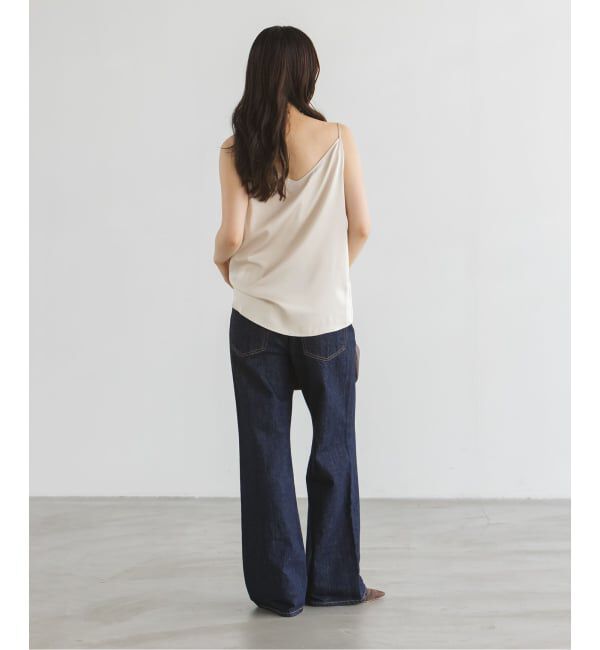 NOBLE「【洗える】メルティサテン2WAYキャミ」|キャミソール|