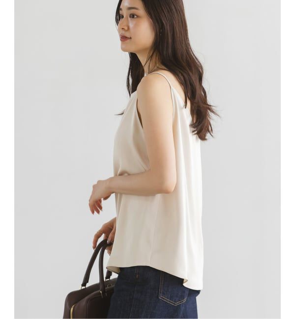 NOBLE「【洗える】メルティサテン2WAYキャミ」|キャミソール|