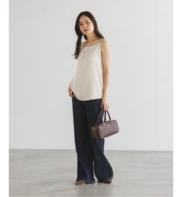 NOBLE「【洗える】メルティサテン2WAYキャミ」|キャミソール|
