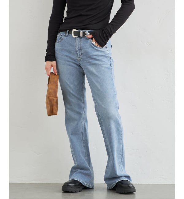 U by SPICK&SPAN「【SOMETHING/サムシング】 LISA FLARE」|デニム|