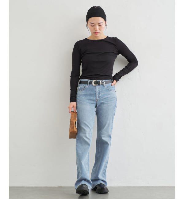 U by SPICK&SPAN「【SOMETHING/サムシング】 LISA FLARE」|デニム|