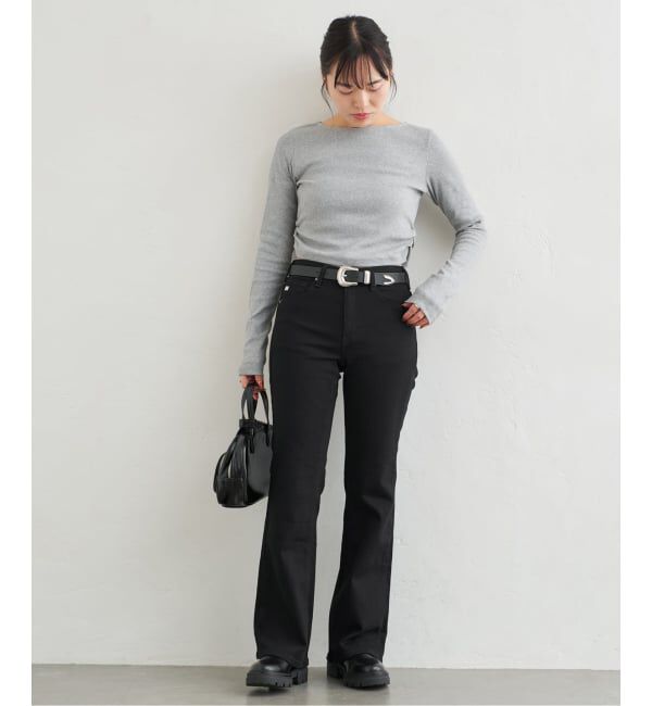 U by SPICK&SPAN「【SOMETHING/サムシング】 LISA FLARE」|デニム|