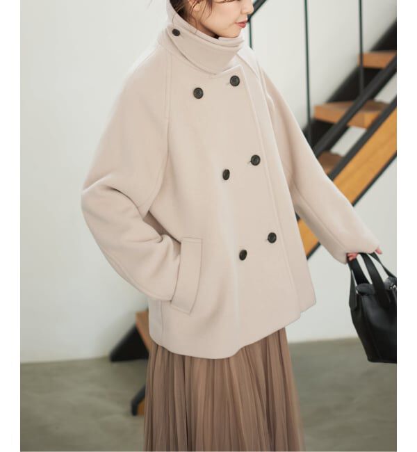 Spick and Span「《追加》S160スタンドカラーショートコート」|その他|