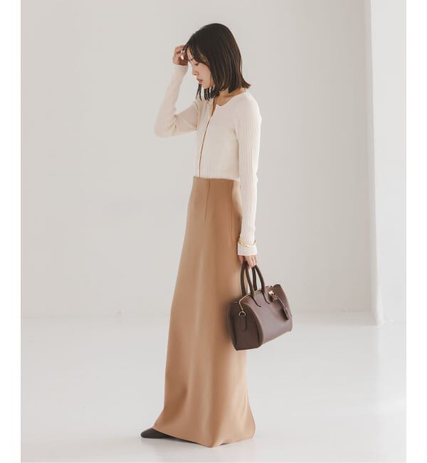 NOBLE「《追加予約》CO/SILK リブカーディガン」|カーディガン|