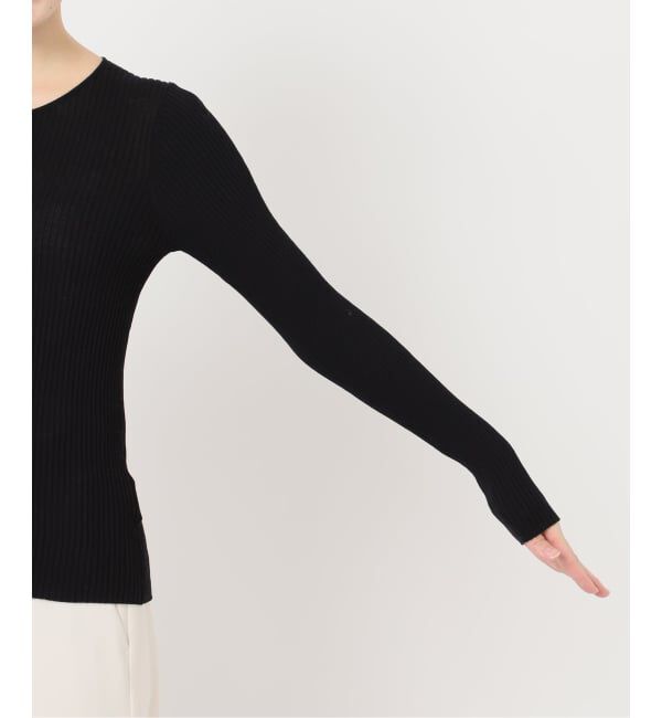 NOBLE「《追加予約》CO/SILK リブカーディガン」|カーディガン|