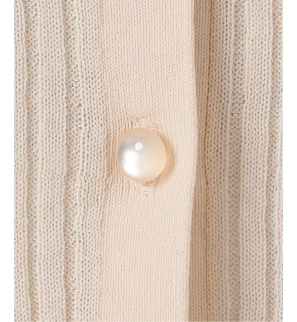NOBLE「《追加予約》CO/SILK リブカーディガン」|カーディガン|