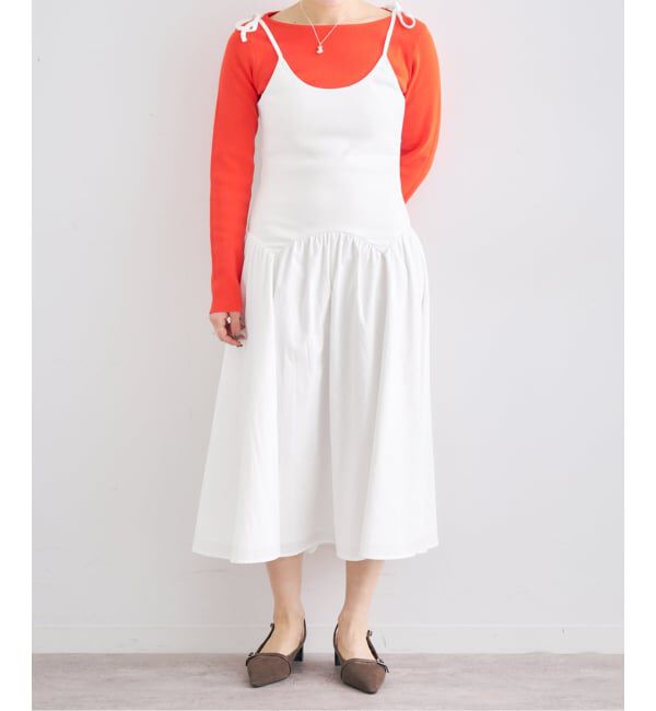 U by SPICK&SPAN「《予約》カットドッキングギャザースカート」|スカート|