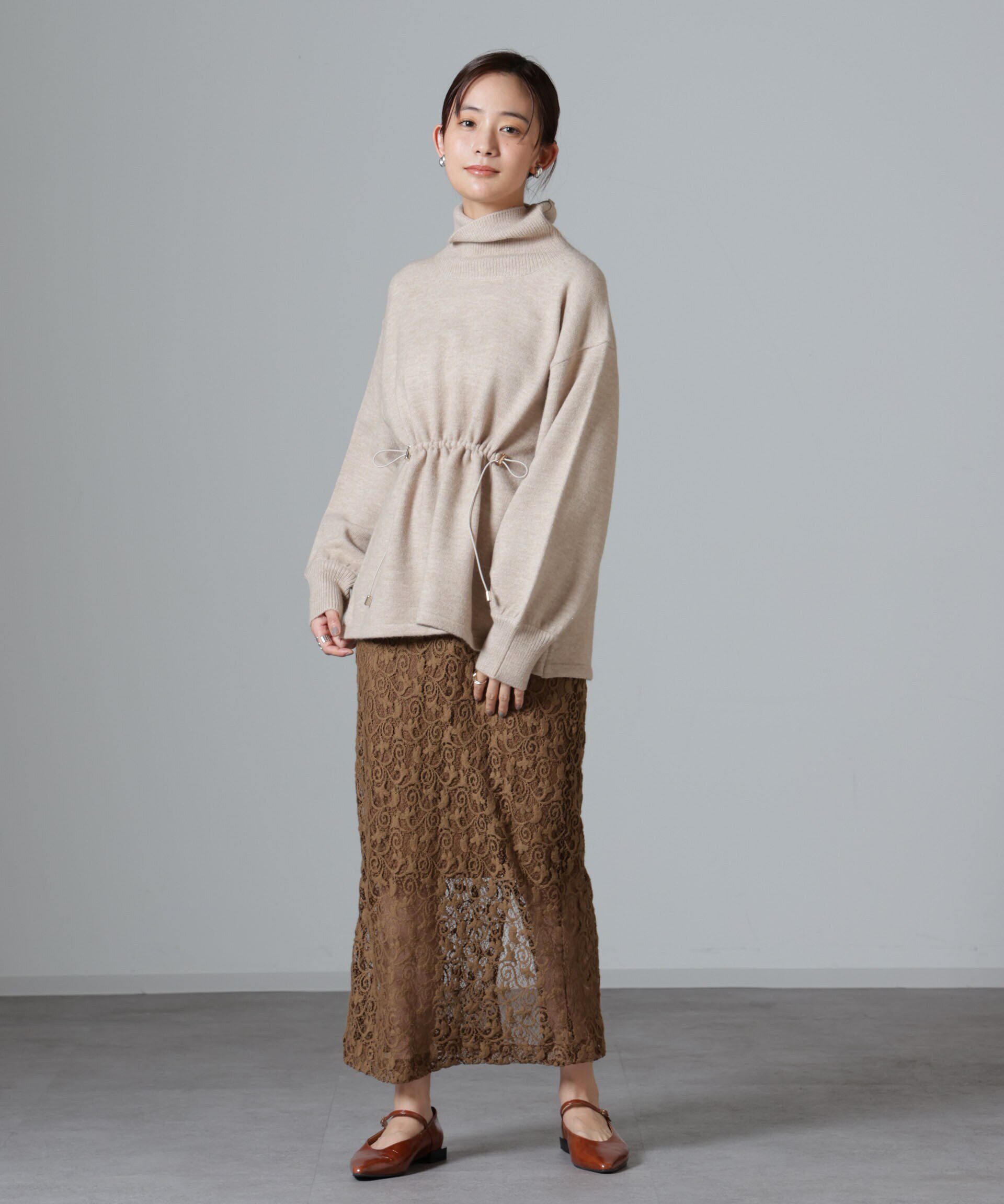 nano･universe「レースナロースカート」|スカート|