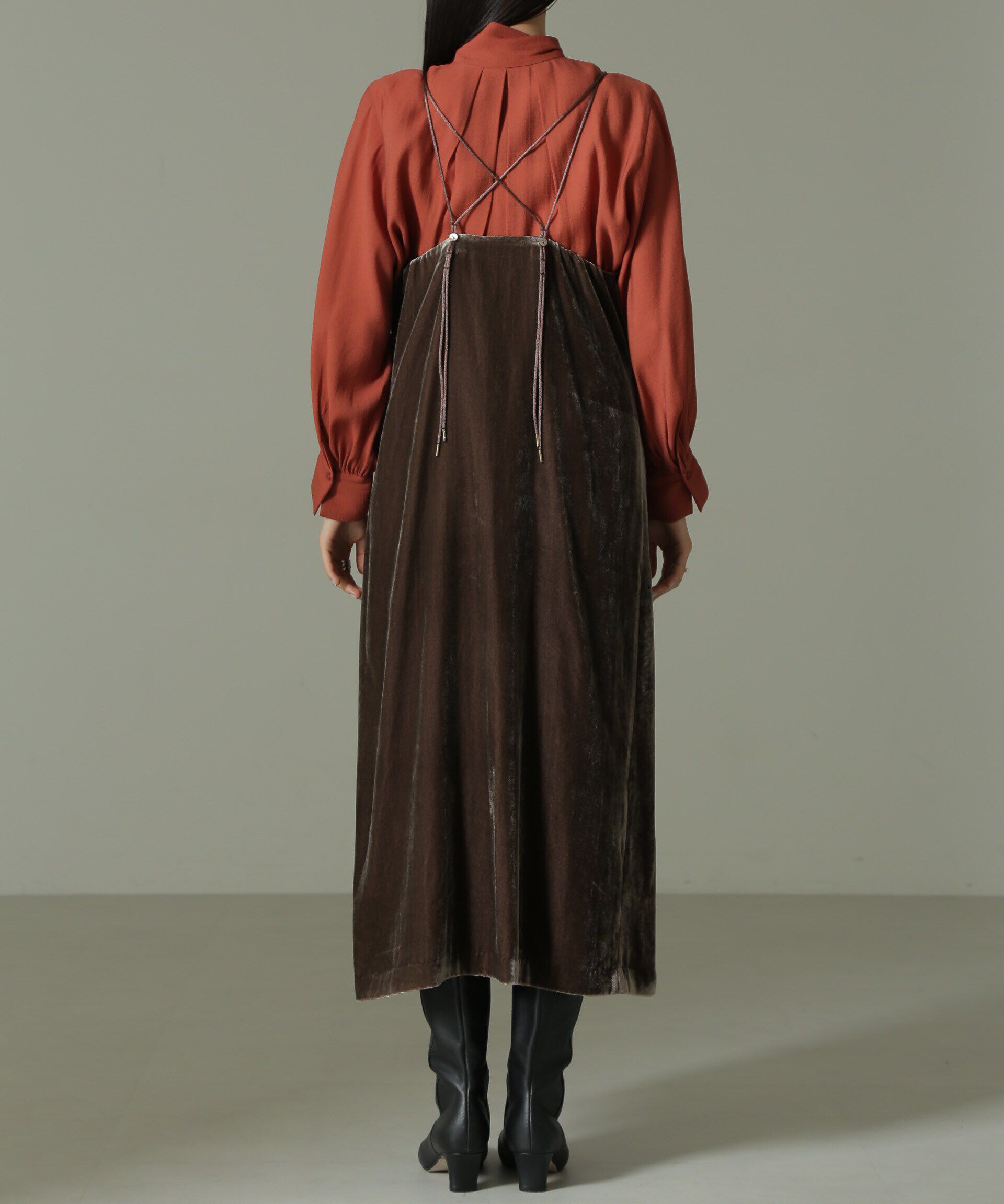 nano･universe「ベロアキャミワンピース」|ワンピース|