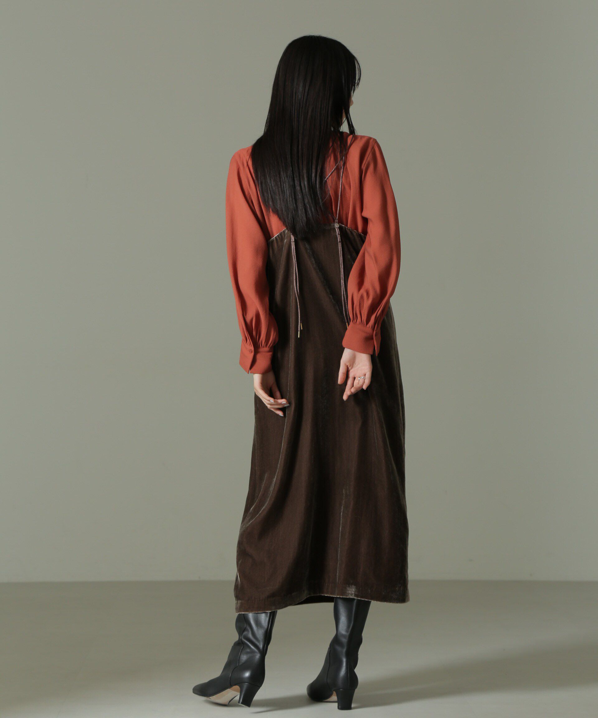 nano･universe「ベロアキャミワンピース」|ワンピース|