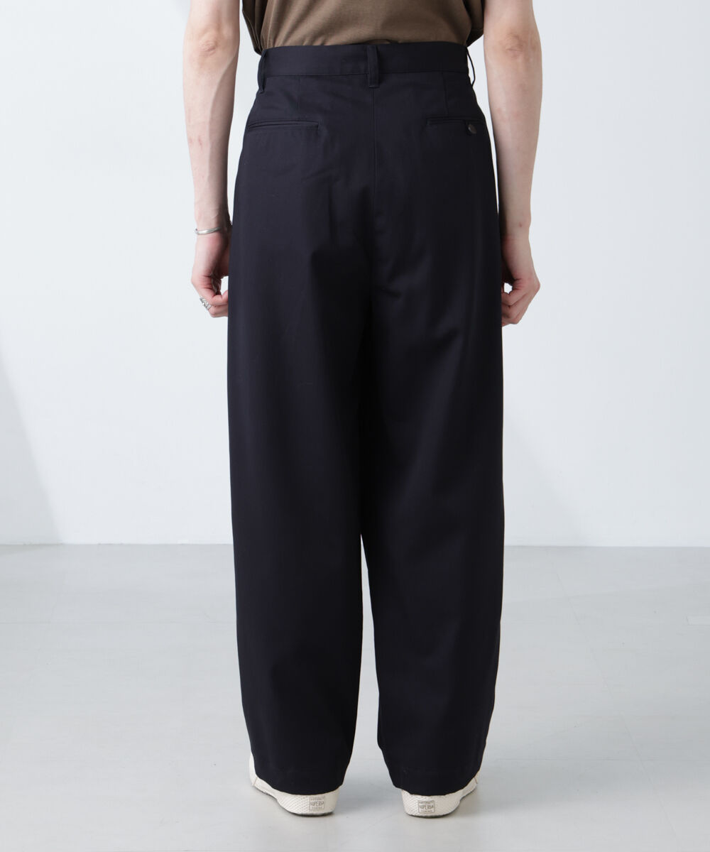 nano･universe「「大人のワイドパンツ」2タックワイドトラウザーズ」|チノ|