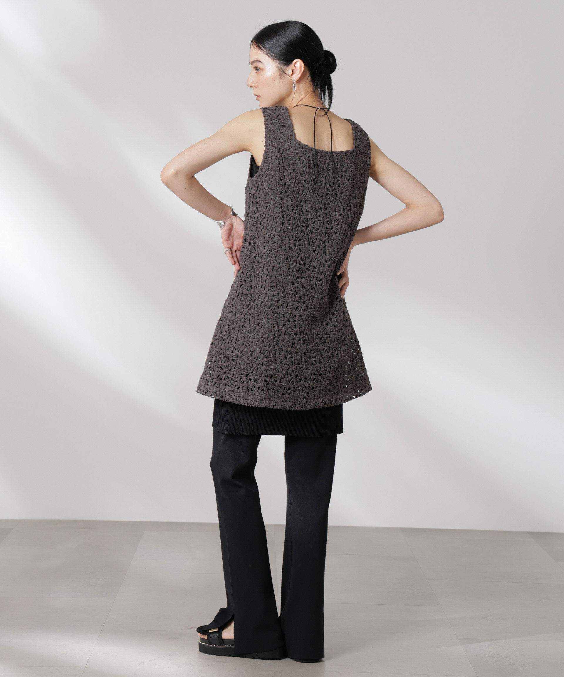 nano･universe「コットンコードレースミニワンピース(セットアップ可)」|ワンピース|