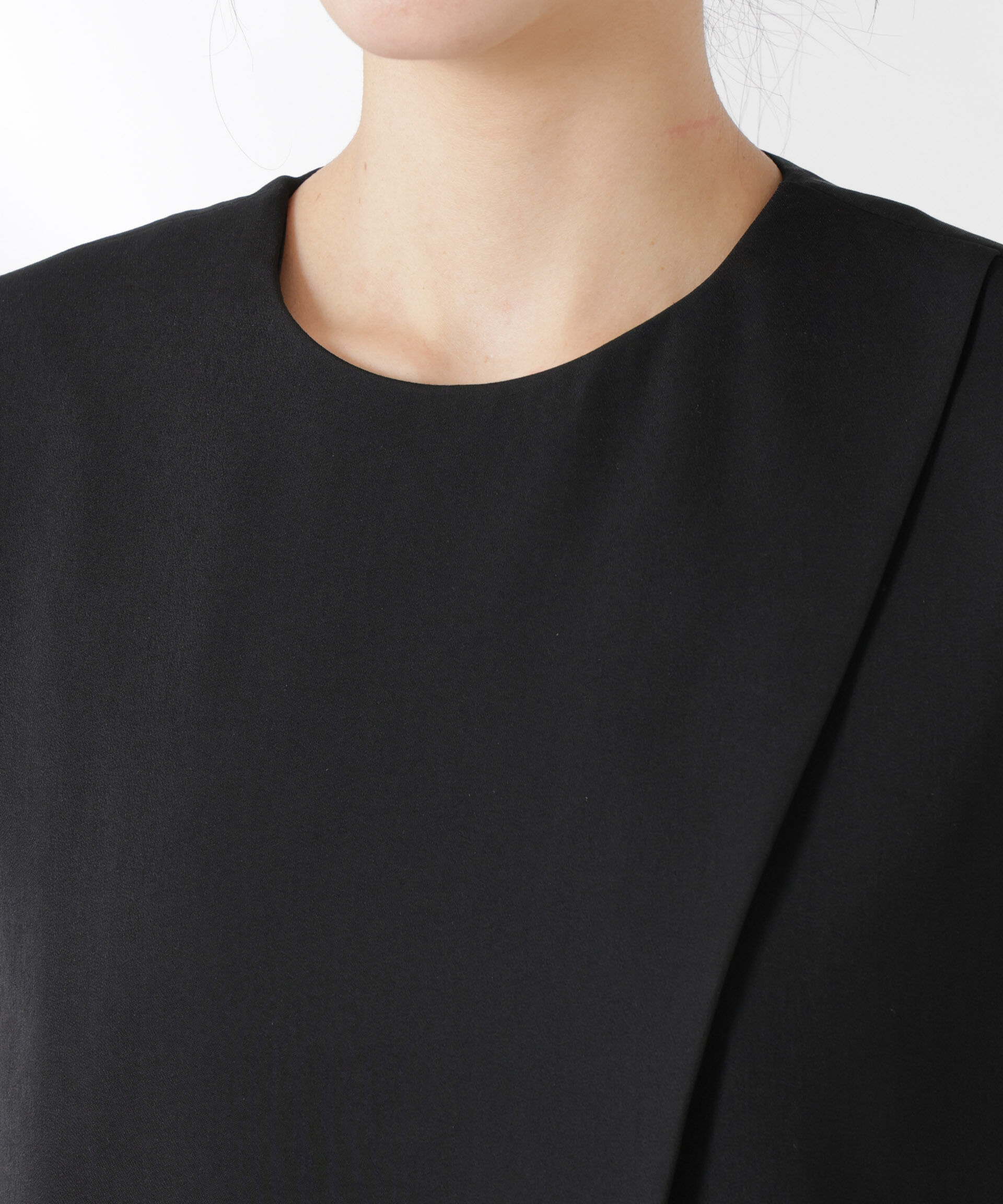 nano･universe「ダブルクロスフロントレイヤードブラウス (セットアップ可)」|シャツ・ブラウス|