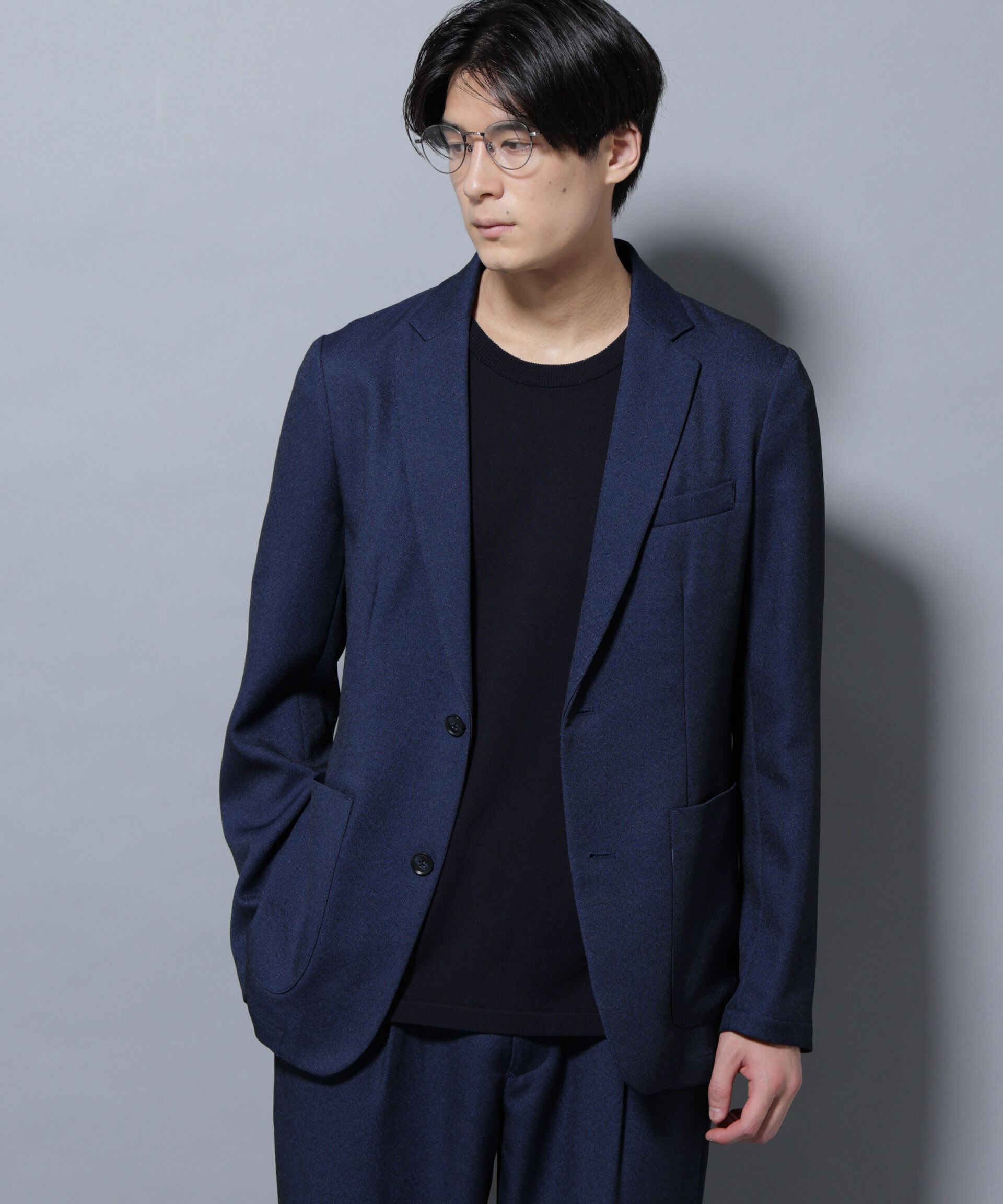 nano･universe「シャンブレーツイルセットアップ」|スーツ|