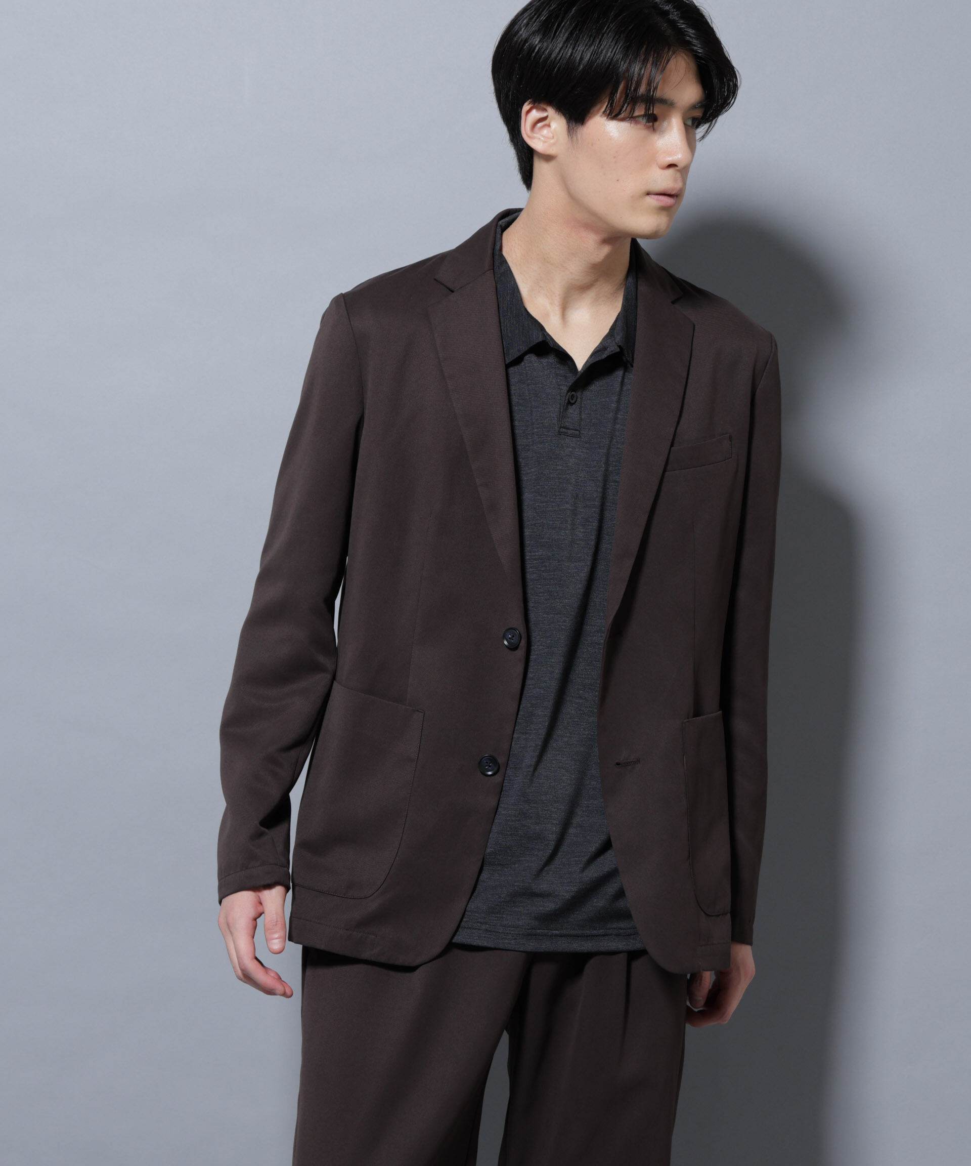 nano･universe「ピーチツイルセットアップ」|スーツ|