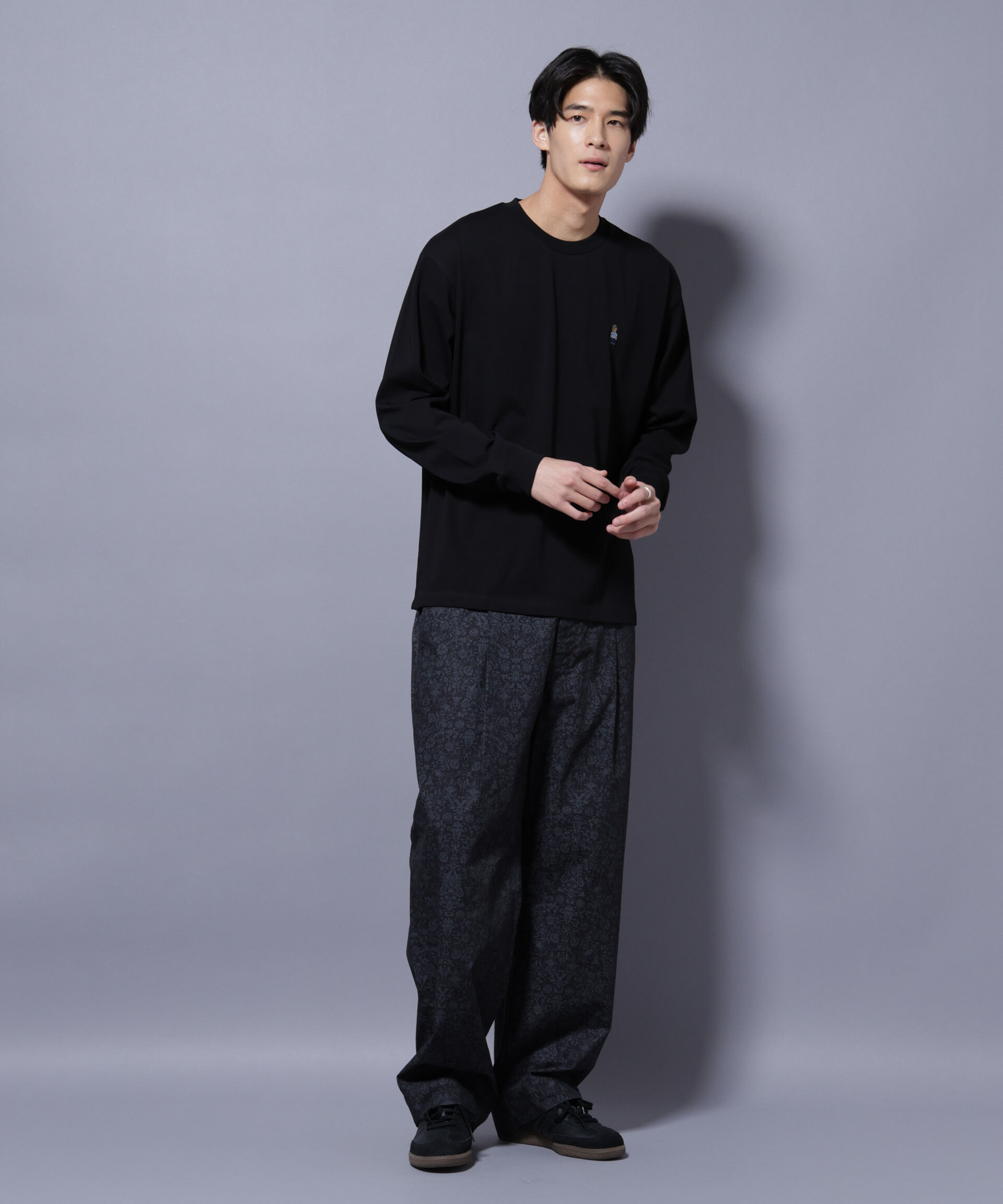 nano･universe「オリジナルパターンイージーパンツ」|チノ|