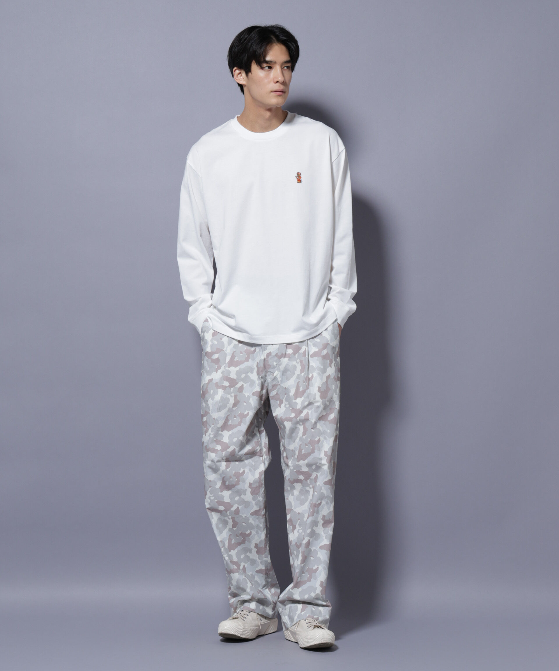 nano･universe「オリジナルパターンイージーパンツ」|チノ|