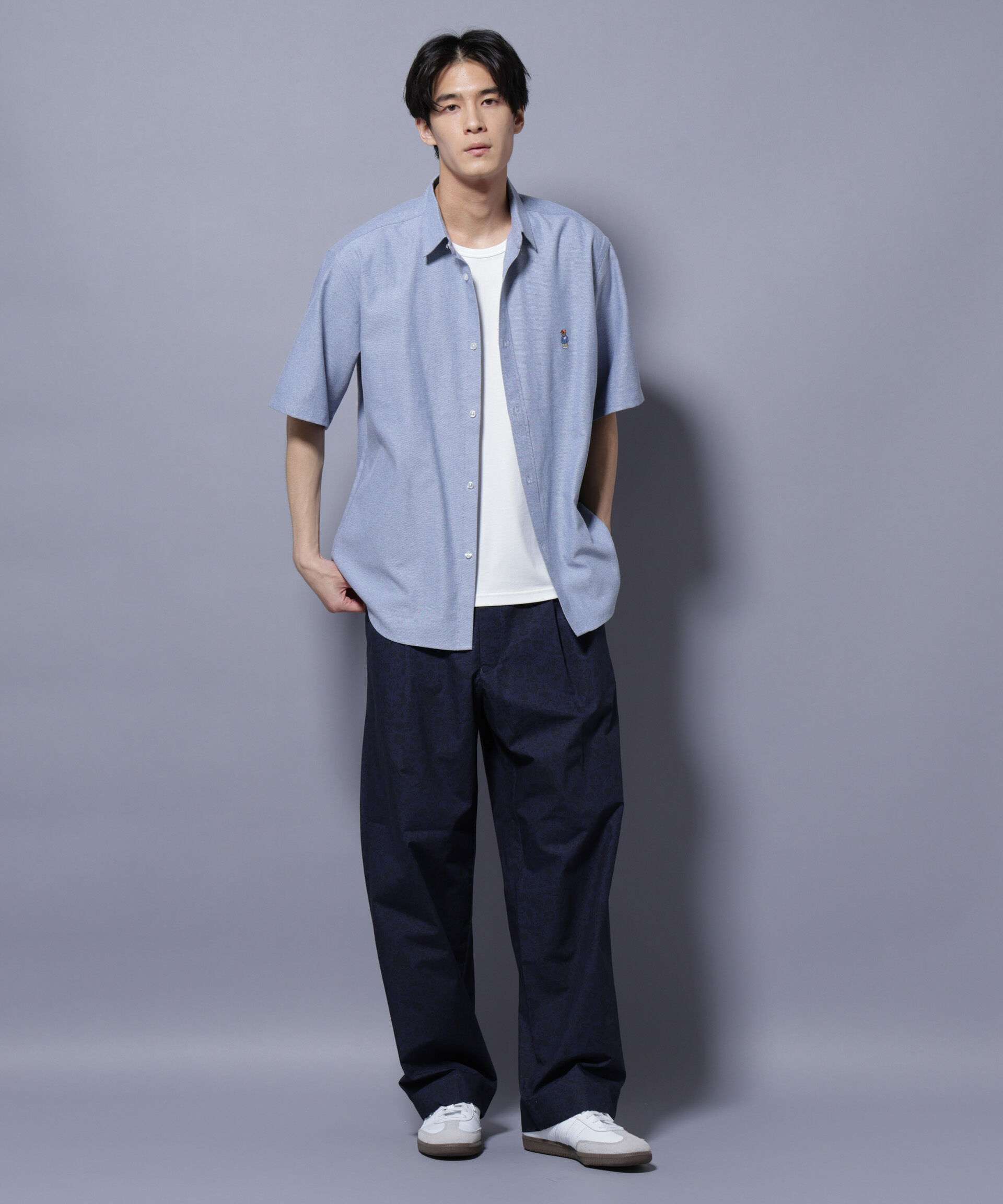 nano･universe「オリジナルパターンイージーパンツ」|チノ|