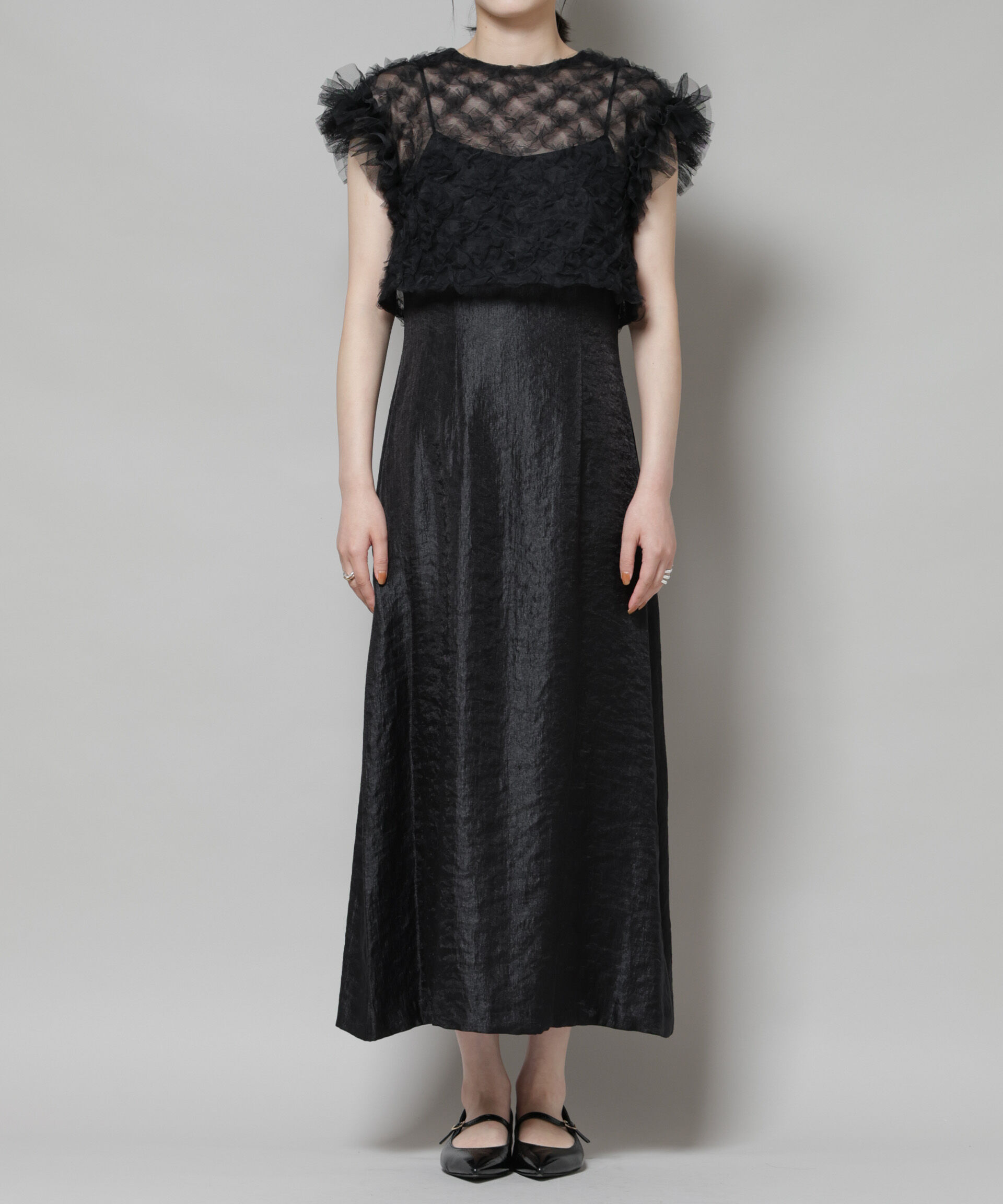 nano･universe「kaene/ボリュームブラウスセットドレス」|ワンピース|