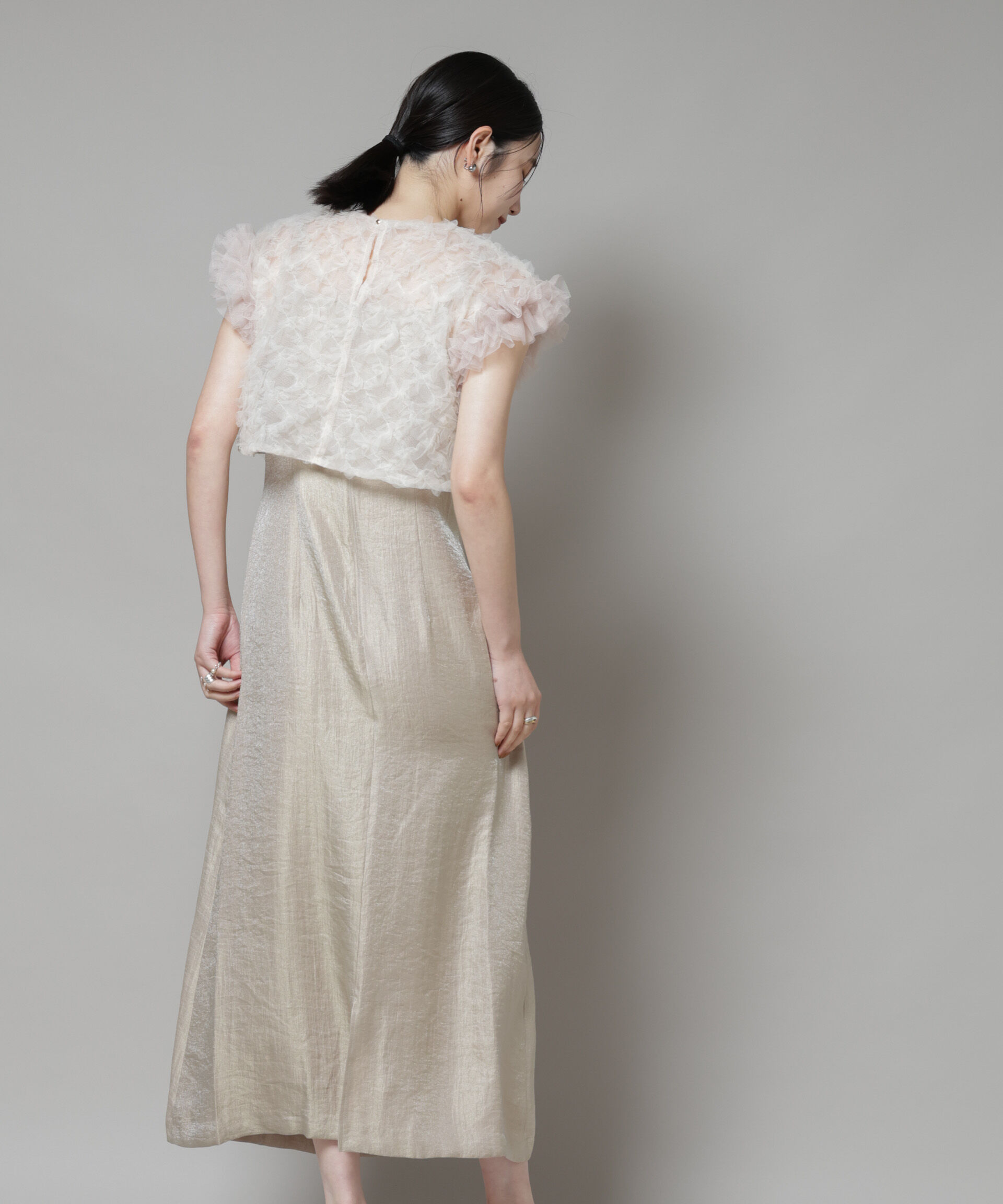 nano･universe「kaene/ボリュームブラウスセットドレス」|ワンピース|