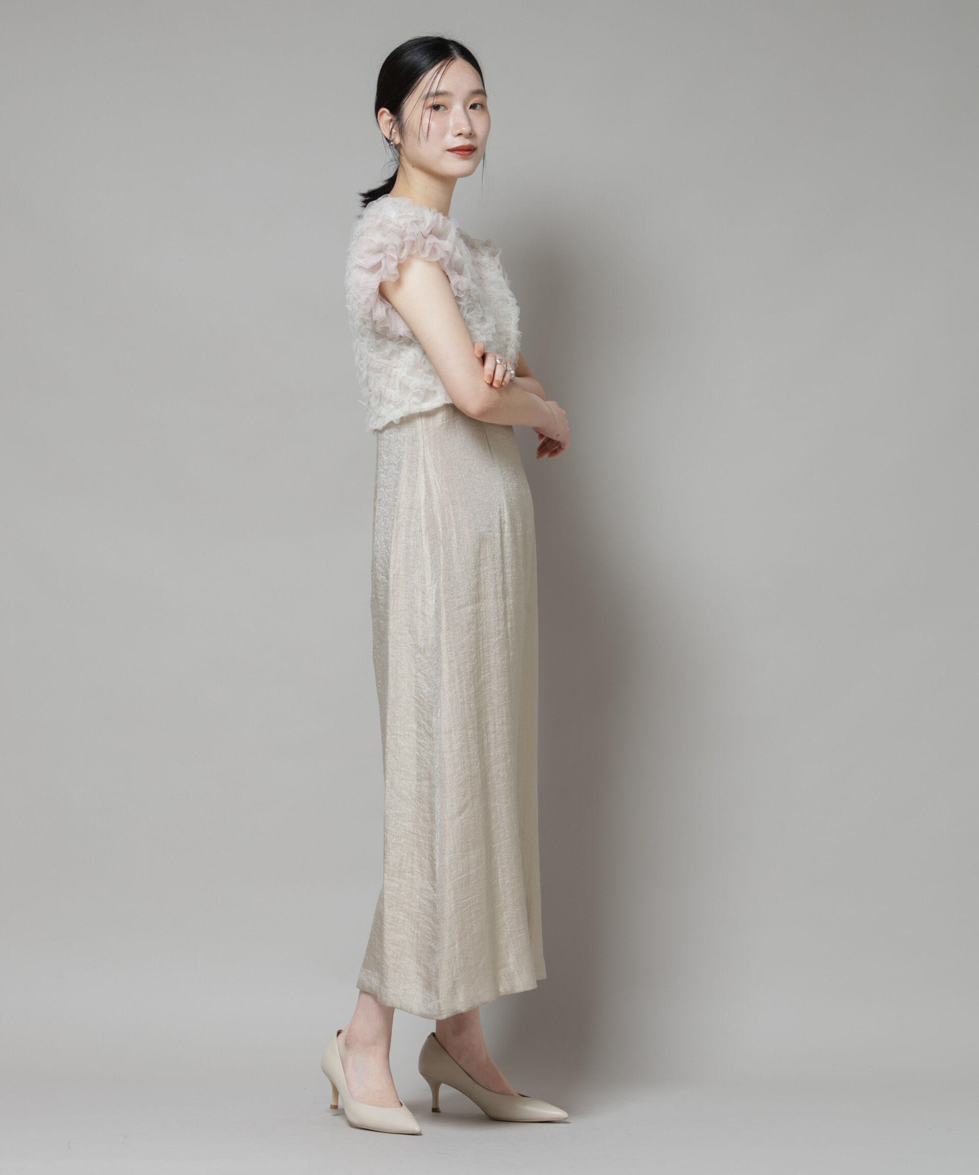 nano･universe「kaene/ボリュームブラウスセットドレス」|ワンピース|