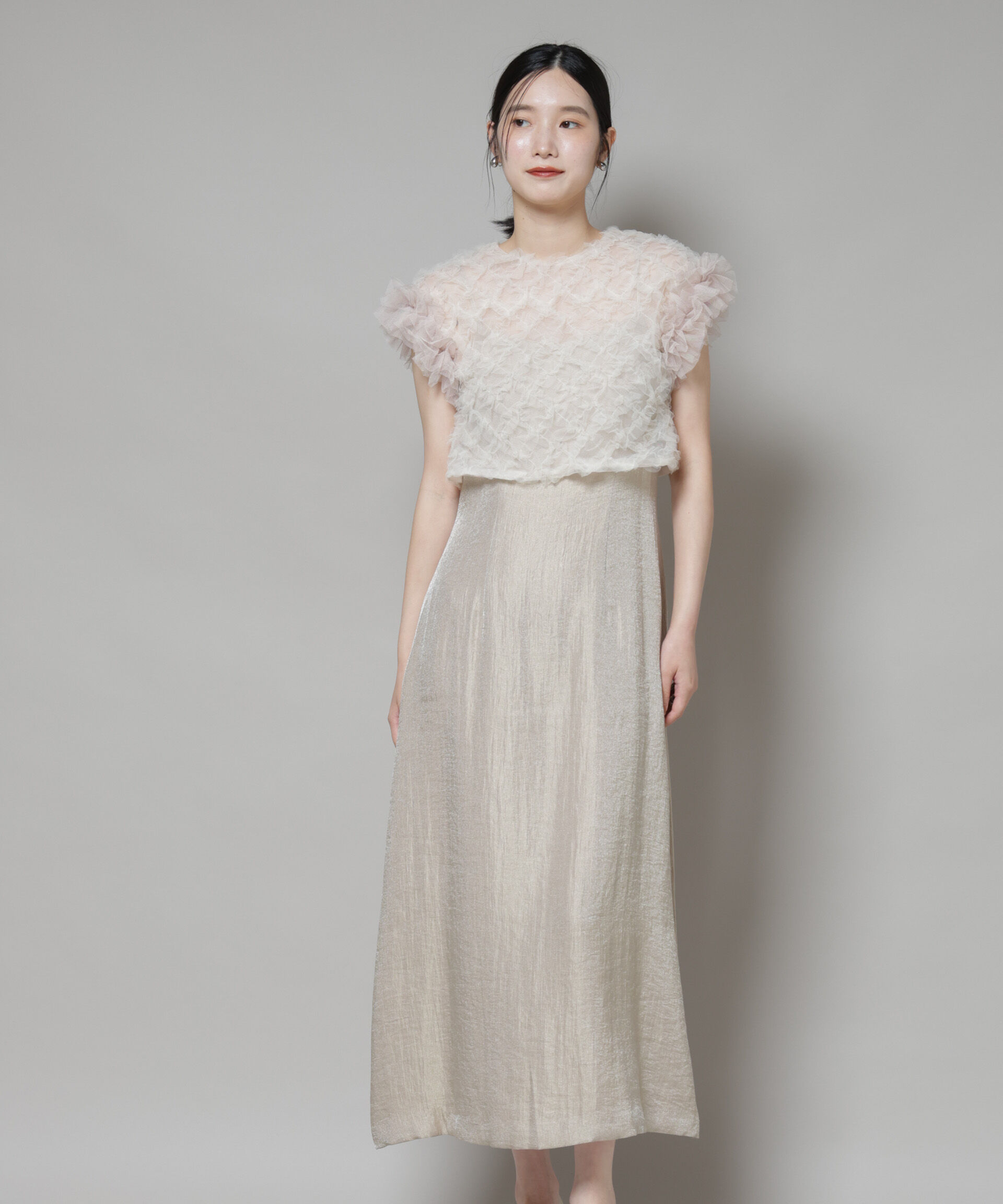 nano･universe「kaene/ボリュームブラウスセットドレス」|ワンピース|