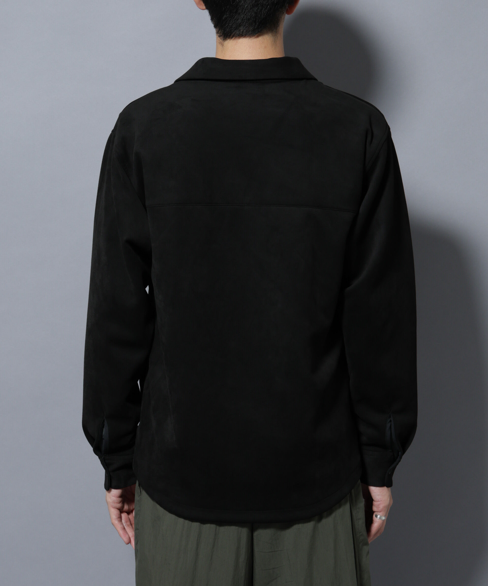 nano･universe「フェイクスエードシャツ 長袖」|シャツ・ブラウス|