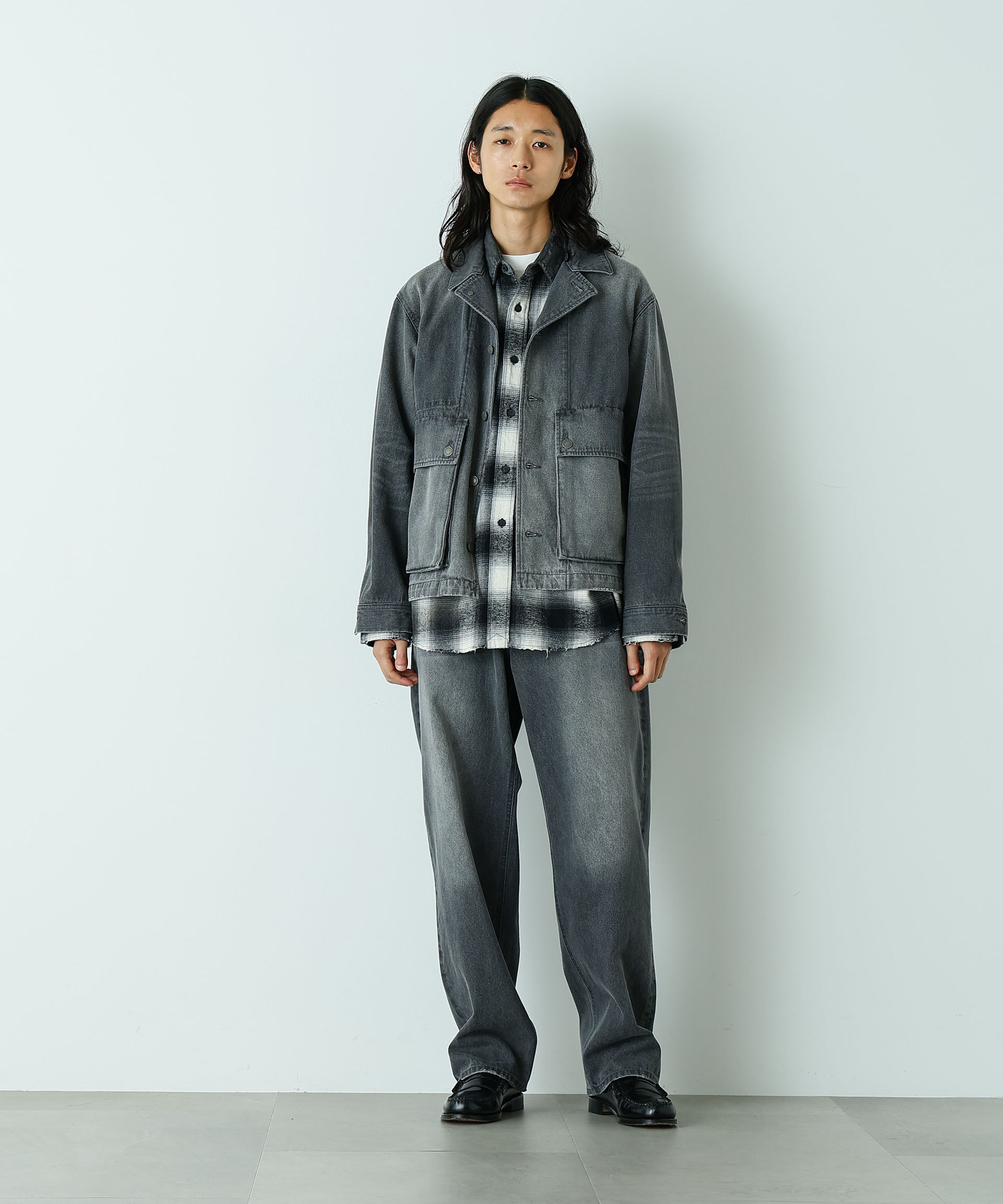 nano･universe「｢HOTEL PALACE｣ ヴィンテージライクオンブレチェックネルシャツ」|シャツ・ブラウス|