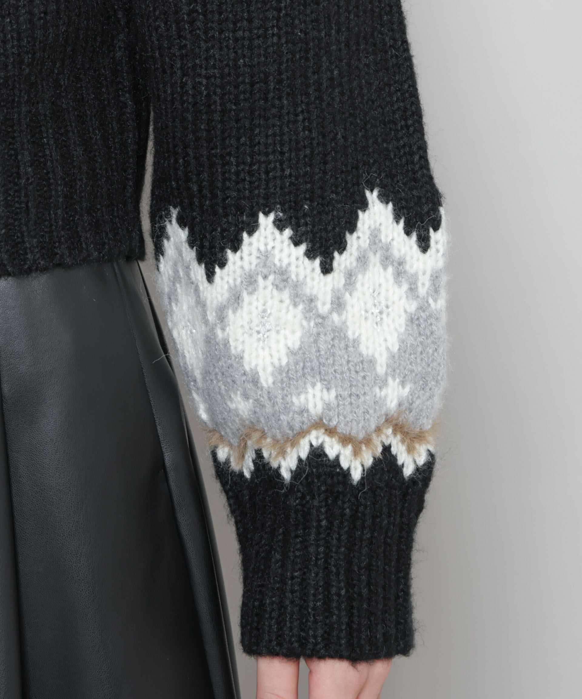 nano･universe「求心ショートzipカーディガン」|ニット・セーター|