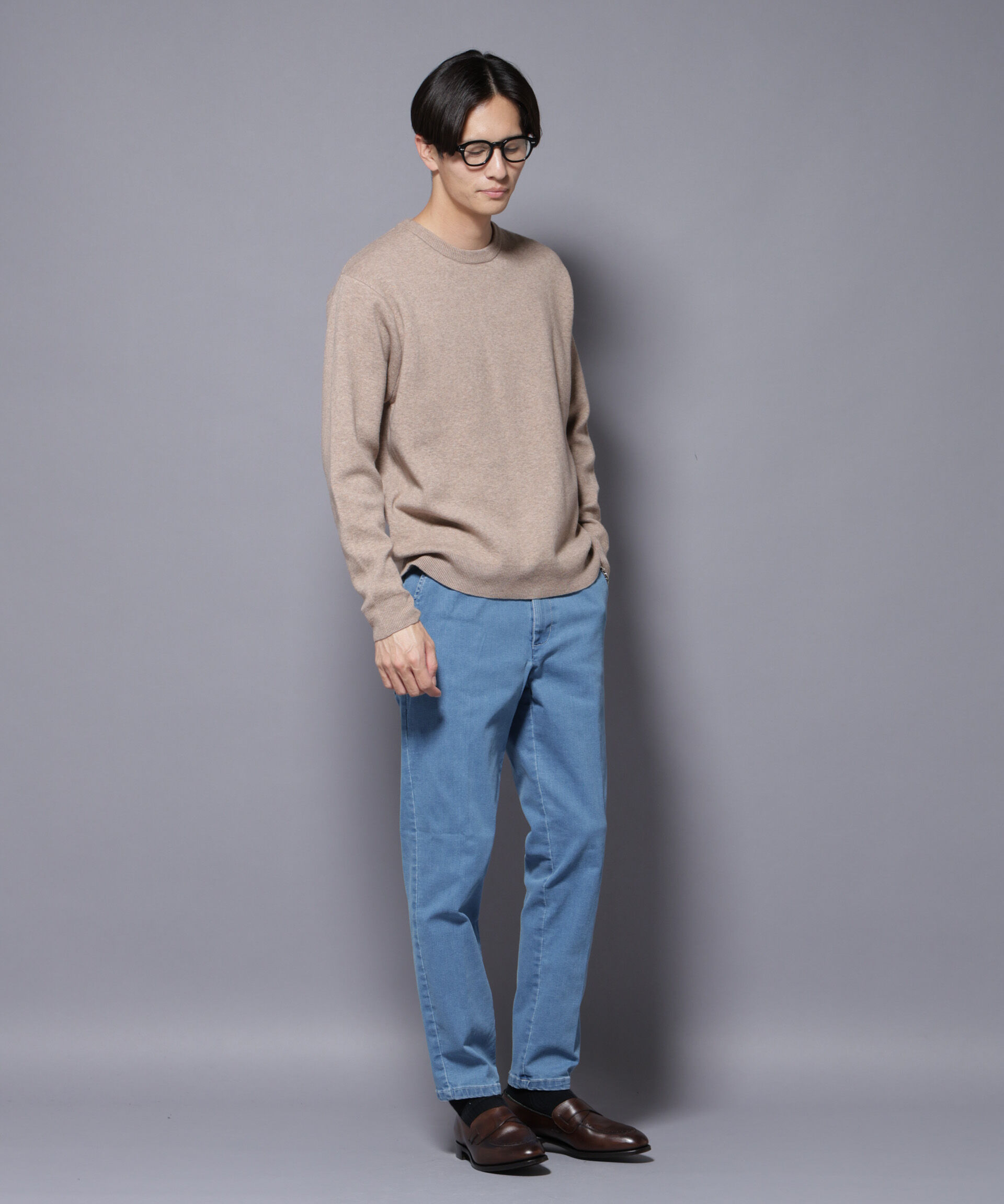 nano･universe「NORMANBROS/NORMANBROS別注 ストレッチイージーデニム」|チノ|