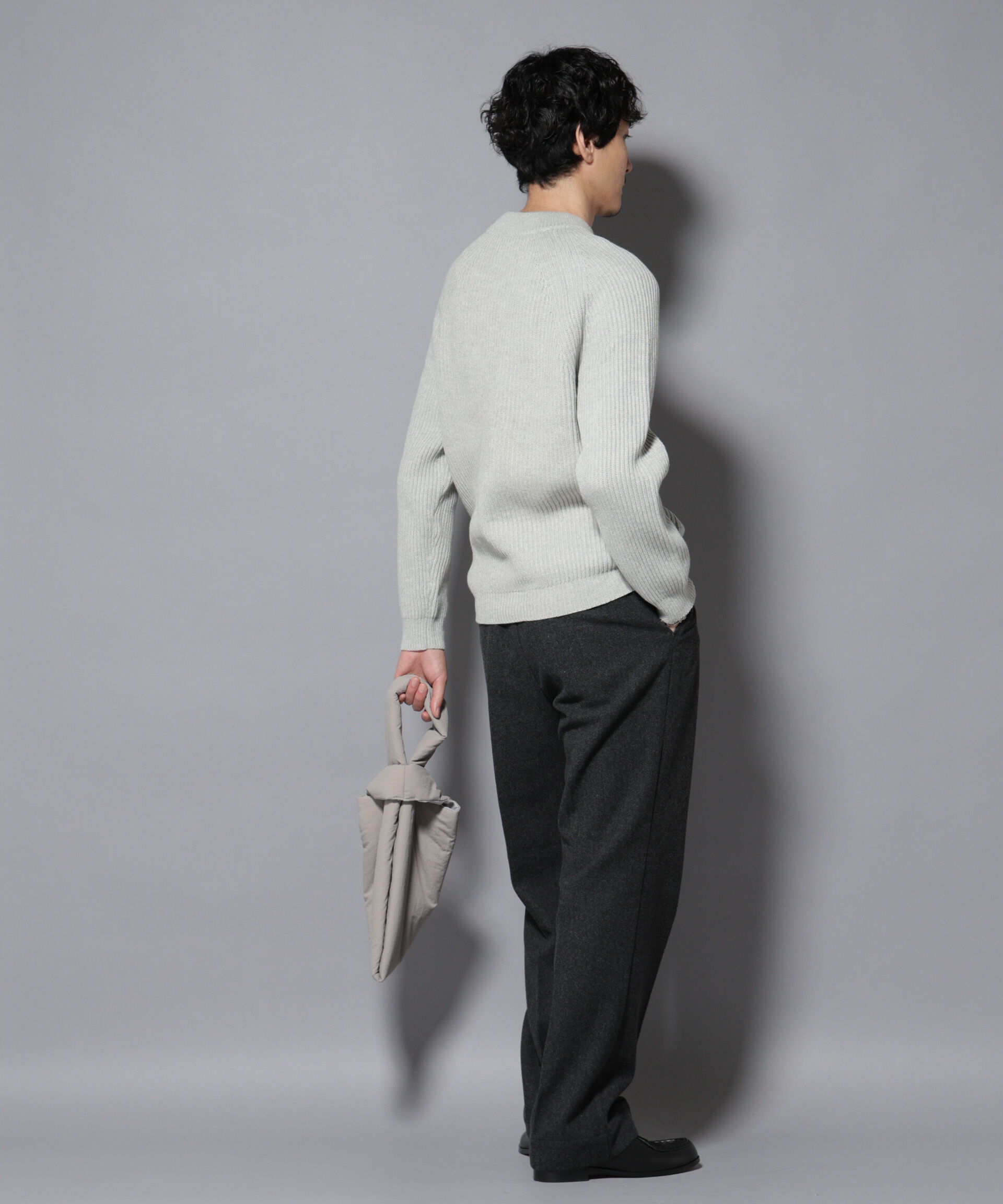 nano･universe「コットンMIXバルキーモックネックニット」|ニット・セーター|