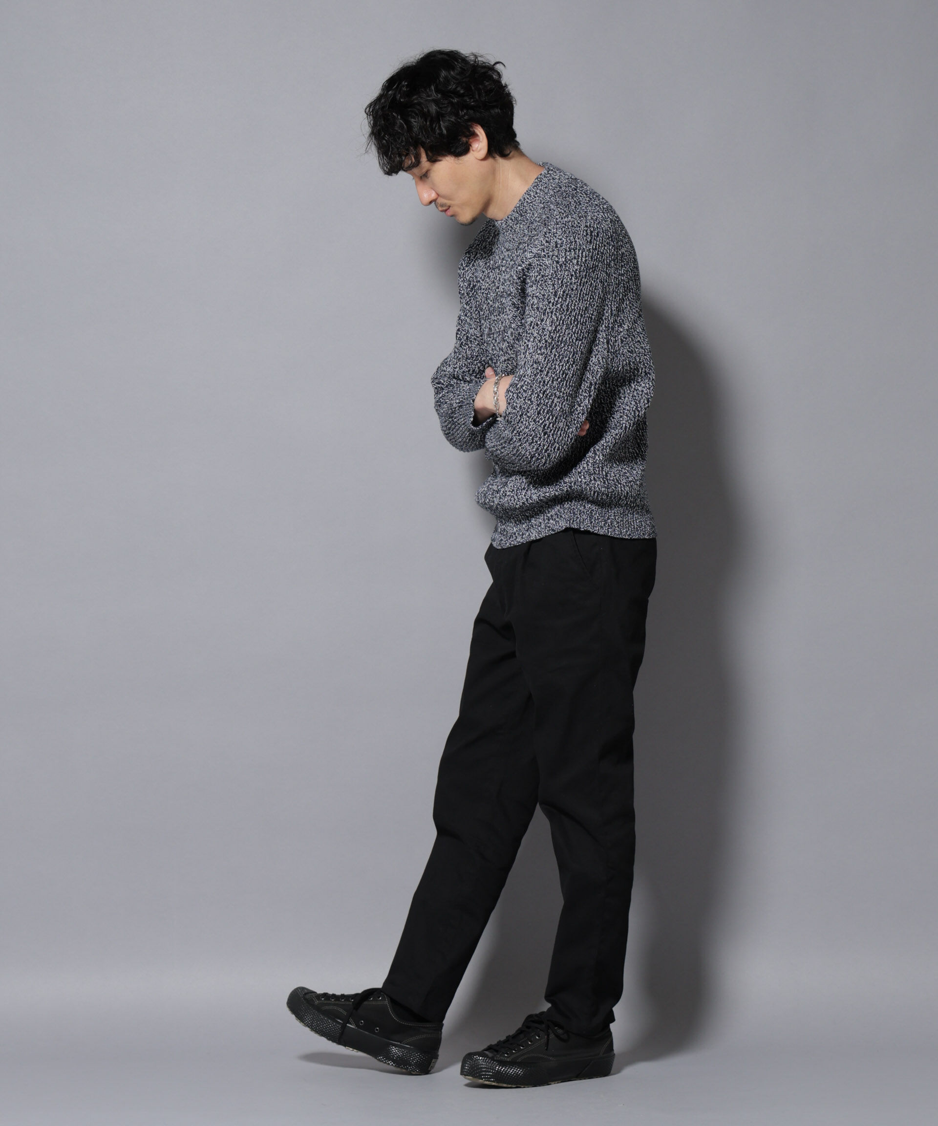 nano･universe「コットンMIXバルキーモックネックニット」|ニット・セーター|