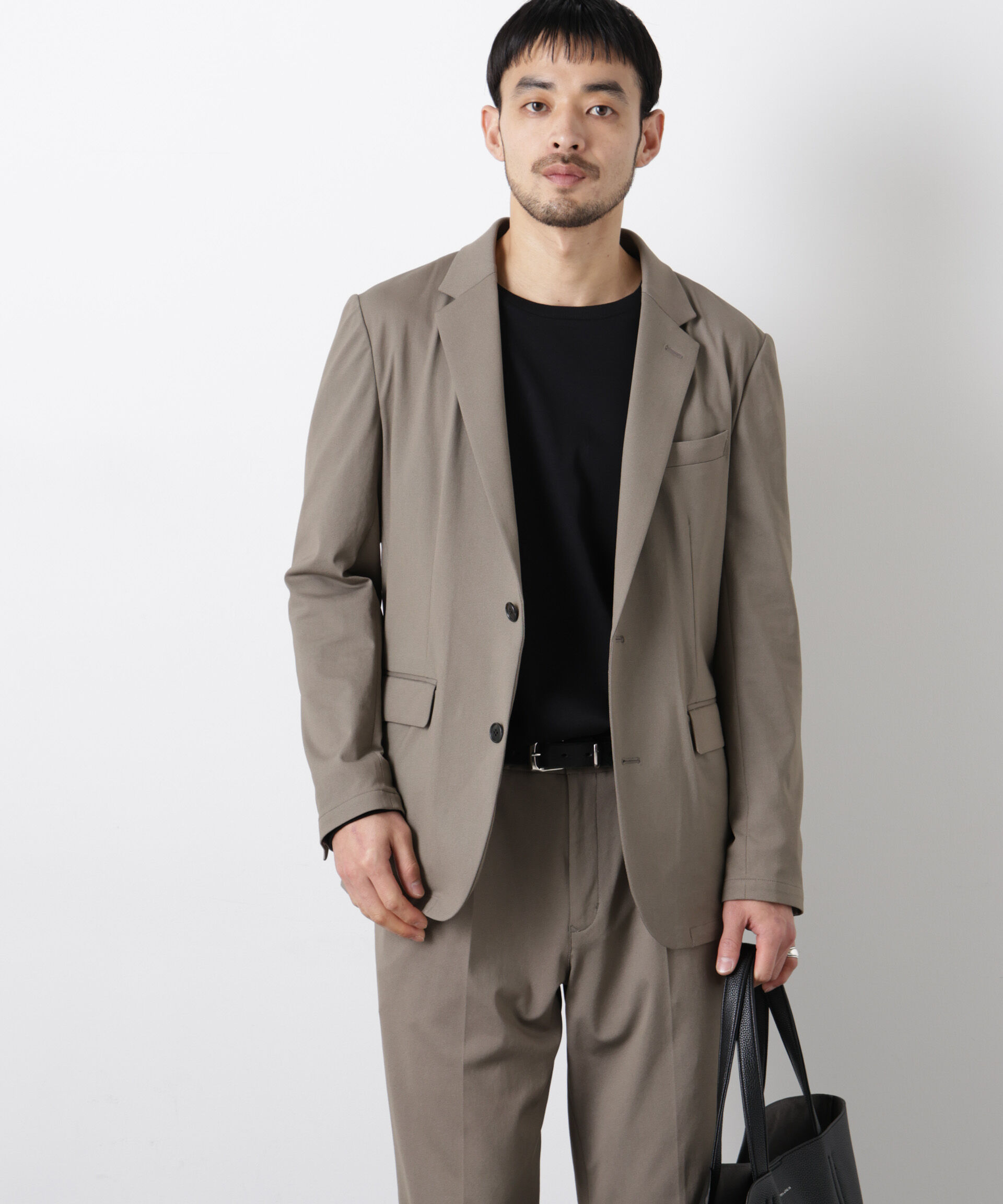 nano･universe「｢Damerino｣ 軽量ジャージーデニムライクストレッチセットアップ」|スーツ|