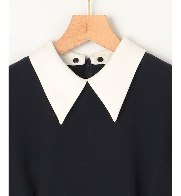 組曲「【KUMIKYOKU NAVY】コンフォータブルドレープ 襟付きブラウス」|シャツ・ブラウス|